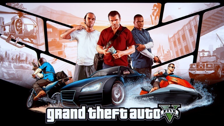 Grand Theft Auto V videogame top 5